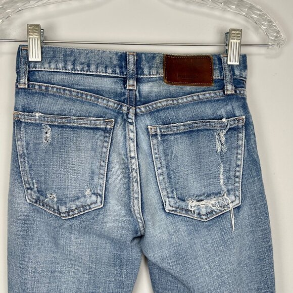 Moussy Vintage Womens Lenwood Mid-Rise Cropped Skinny Jeans Distressed size 23 - Picture 10 of 15